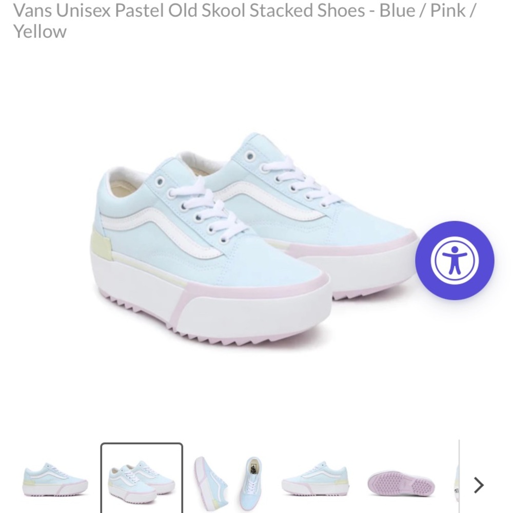 Vans pastel platform Size 9.5
